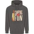 Camping is Fun Funny Murder Halloween Childrens Kids Hoodie Storm Grey