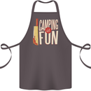 Camping is Fun Funny Murder Halloween Cotton Apron 100% Organic Dark Grey