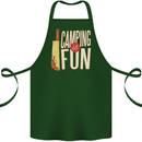 Camping is Fun Funny Murder Halloween Cotton Apron 100% Organic Forest Green