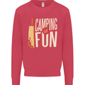 Camping is Fun Funny Murder Halloween Kids Sweatshirt Jumper Heliconia