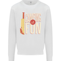 Camping is Fun Funny Murder Halloween Kids Sweatshirt Jumper White