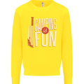 Camping is Fun Funny Murder Halloween Kids Sweatshirt Jumper Yellow