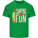Camping is Fun Funny Murder Halloween Kids T-Shirt Childrens Irish Green