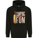 Camping is Fun Funny Murder Halloween Mens 80% Cotton Hoodie Black