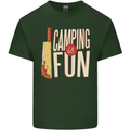 Camping is Fun Funny Murder Halloween Mens Cotton T-Shirt Tee Top Forest Green