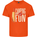 Camping is Fun Funny Murder Halloween Mens Cotton T-Shirt Tee Top Orange