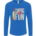Camping is Fun Funny Murder Halloween Mens Long Sleeve T-Shirt Royal Blue