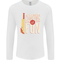 Camping is Fun Funny Murder Halloween Mens Long Sleeve T-Shirt White