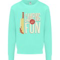 Camping is Fun Funny Murder Halloween Mens Sweatshirt Jumper Peppermint
