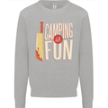 Camping is Fun Funny Murder Halloween Mens Sweatshirt Jumper Sports Grey