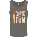 Camping is Fun Funny Murder Halloween Mens Vest Tank Top Charcoal
