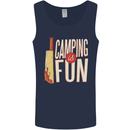 Camping is Fun Funny Murder Halloween Mens Vest Tank Top Navy Blue
