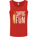 Camping is Fun Funny Murder Halloween Mens Vest Tank Top Red
