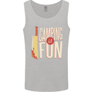 Camping is Fun Funny Murder Halloween Mens Vest Tank Top Sports Grey