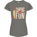 Camping is Fun Funny Murder Halloween Womens Petite Cut T-Shirt Charcoal