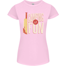 Camping is Fun Funny Murder Halloween Womens Petite Cut T-Shirt Light Pink