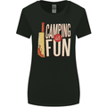 Camping is Fun Funny Murder Halloween Womens Wider Cut T-Shirt Black