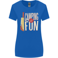 Camping is Fun Funny Murder Halloween Womens Wider Cut T-Shirt Royal Blue
