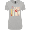 Camping is Fun Funny Murder Halloween Womens Wider Cut T-Shirt Sports Grey