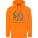 Can I Metal Detect Funny Detecting Detector Childrens Kids Hoodie Orange
