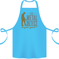 Can I Metal Detect Funny Detecting Detector Cotton Apron 100% Organic Turquoise