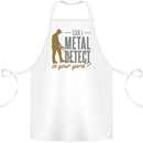 Can I Metal Detect Funny Detecting Detector Cotton Apron 100% Organic White