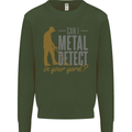 Can I Metal Detect Funny Detecting Detector Kids Sweatshirt Jumper Forest Green