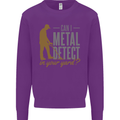 Can I Metal Detect Funny Detecting Detector Kids Sweatshirt Jumper Purple