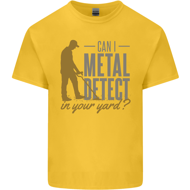 Can I Metal Detect Funny Detecting Detector Kids T-Shirt Childrens Yellow