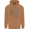 Can I Metal Detect Funny Detecting Detector Mens 80% Cotton Hoodie Caramel Latte