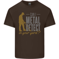 Can I Metal Detect Funny Detecting Detector Mens Cotton T-Shirt Tee Top Dark Chocolate