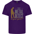 Can I Metal Detect Funny Detecting Detector Mens Cotton T-Shirt Tee Top Purple