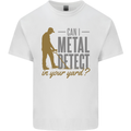 Can I Metal Detect Funny Detecting Detector Mens Cotton T-Shirt Tee Top White