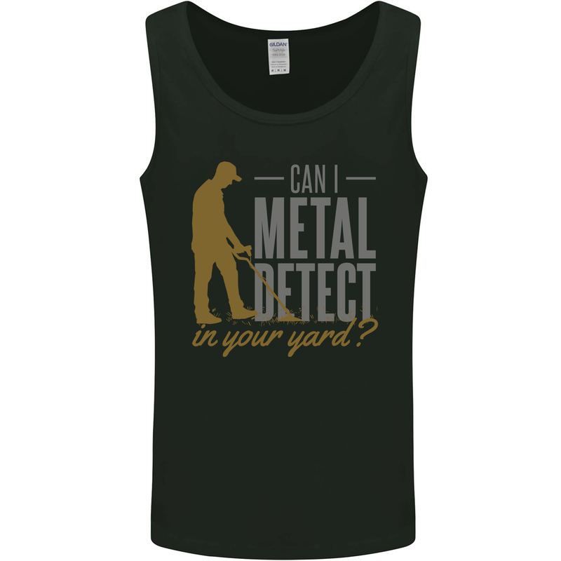 Can I Metal Detect Funny Detecting Detector Mens Vest Tank Top Black