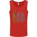 Can I Metal Detect Funny Detecting Detector Mens Vest Tank Top Red