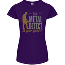 Can I Metal Detect Funny Detecting Detector Womens Petite Cut T-Shirt Purple