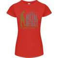 Can I Metal Detect Funny Detecting Detector Womens Petite Cut T-Shirt Red