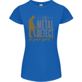 Can I Metal Detect Funny Detecting Detector Womens Petite Cut T-Shirt Royal Blue