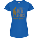 Can I Metal Detect Funny Detecting Detector Womens Petite Cut T-Shirt Royal Blue