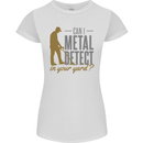 Can I Metal Detect Funny Detecting Detector Womens Petite Cut T-Shirt White
