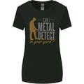 Can I Metal Detect Funny Detecting Detector Womens Wider Cut T-Shirt Black