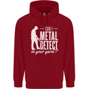 Can I Metal Detect In Your Yard Detecting Childrens Kids Hoodie Red