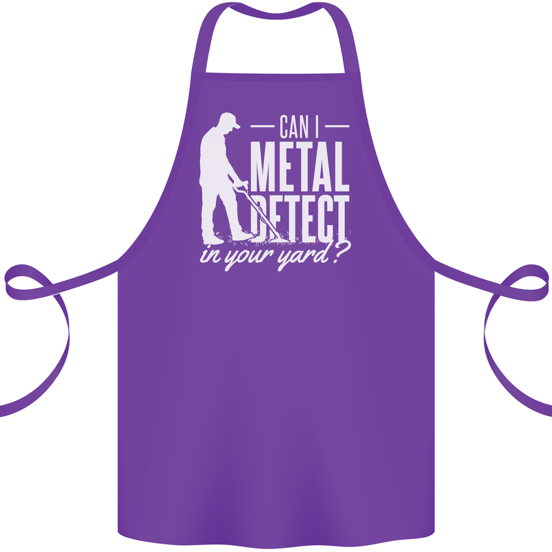 Can I Metal Detect In Your Yard Detecting Cotton Apron 100% Organic Purple