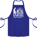 Can I Metal Detect In Your Yard Detecting Cotton Apron 100% Organic Royal Blue
