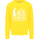 Can I Metal Detect In Your Yard Detecting Kids Sweatshirt Jumper Yellow