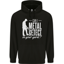 Can I Metal Detect In Your Yard Detecting Mens 80% Cotton Hoodie Black