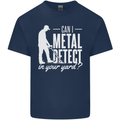 Can I Metal Detect In Your Yard Detecting Mens Cotton T-Shirt Tee Top Navy Blue