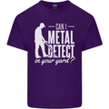 Can I Metal Detect In Your Yard Detecting Mens Cotton T-Shirt Tee Top Purple