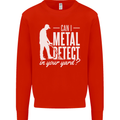 Can I Metal Detect In Your Yard Detecting Mens Sweatshirt Jumper Bright Red