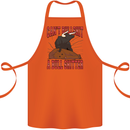 Can't Bullsh!t a Bullshiter Funny Offensive Cotton Apron 100% Organic Orange